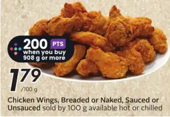 Sobeys Chicken Wings, Breaded or Naked, Sauced or Unsauced offer