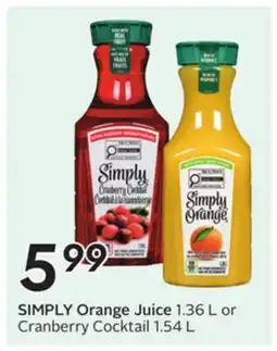 Sobeys Orange Juice offer