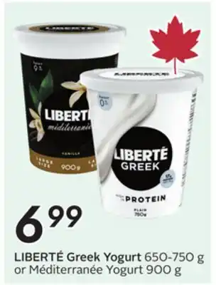 Sobeys Greek Yogurt offer