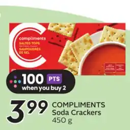 Sobeys COMPLIMENTS Soda Crackers offer
