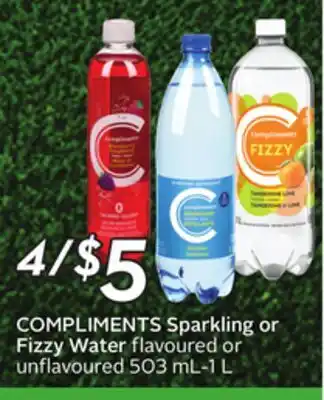 Sobeys COMPLIMENTS Sparkling or Fizzy Water offer