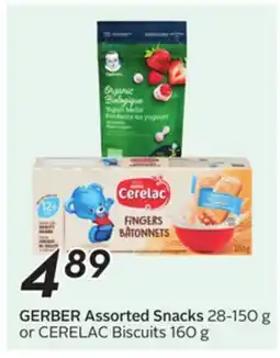 Sobeys Assorted Snacks 28-150 g or Biscuits 160 g offer