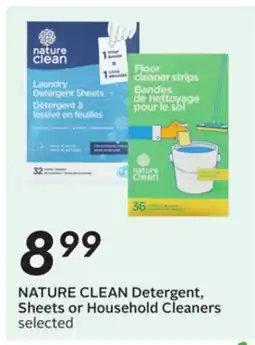 Sobeys Detergent, Sheets or Household Cleaners offer
