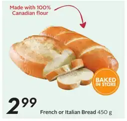 Sobeys French or Italian Bread offer