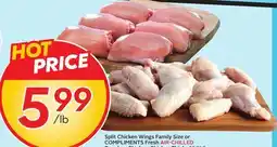 Sobeys Split Chicken Wings Family Size or Fresh Air-Chilled offer