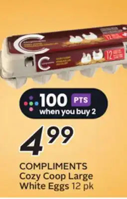 Sobeys COMPLIMENTS Cozy Coop Large White Eggs offer