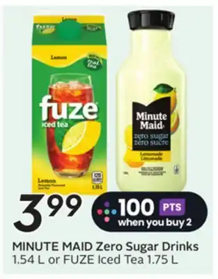 Sobeys Zero Sugar Drinks offer