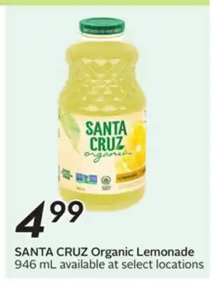 Sobeys Organic Lemonade offer