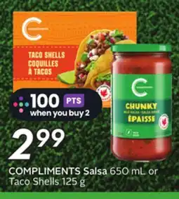Sobeys Salsa 650 mL or Taco Shells 125 g offer