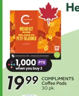 Sobeys COMPLIMENTS Coffee Pods offer
