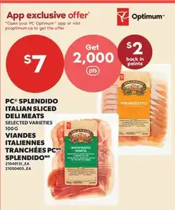 Valu-mart VIANDES ITALIENNES TRANCHÉES PC SPLENDIDO offer
