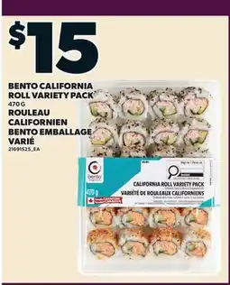 Valu-mart ROULEAU CALIFORNIEN BENTO EMBALLAGE VARIÉ offer