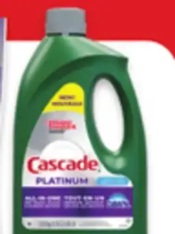 Walmart Cascade ActionPacs 21s-30s or gel dishwasher detergent 3.4 kg or Clean & Dry Booster rinse aid offer