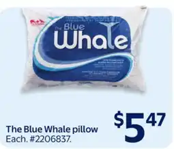 Walmart The Blue Whale pillow offer