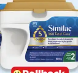 Walmart Similac 360 Total Care step 1 or 2 powder formula offer