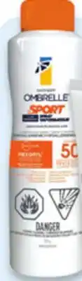 Walmart Ombrelle Sport SPF 50+ sunscreen spray 122 g offer