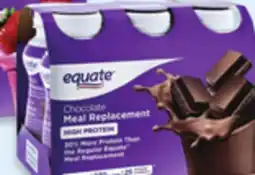 Walmart Equate high protein meal replacement shakes offer