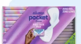 Walmart Always Flexfoam pads offer