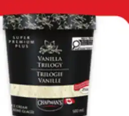Walmart Chapman's Super Premium Plus frozen tubs offer