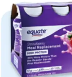 Walmart Equate high protein meal replacement shakes offer