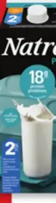 Walmart Natrel Plus protein lactose-free beverages or organic milk offer