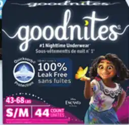 Walmart Goodnites superpack nighttime underwear offer