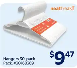 Walmart Hangers 30-pack offer