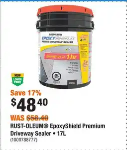 Home Depot RUST-OLEUM EpoxyShield Premium Driveway Sealer • offer
