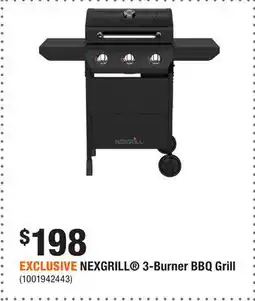 Home Depot EXCLUSIVE NEXGRILL 3-Burner BBQ Grill offer