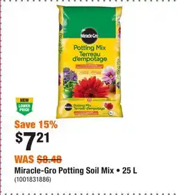 Home Depot Miracle-Gro Potting Soil Mix • offer