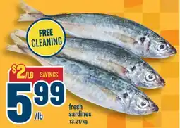 Marché Adonis fresh sardines offer
