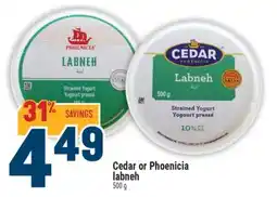 Marché Adonis CEDAR OR PHOENICIA LABNEH offer