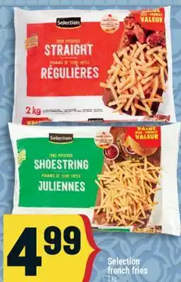 Marché Adonis Selection french fries offer