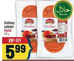 Marché Adonis Solmaz salami Halal offer