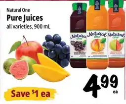Farm Boy Natural one Pure Juices offer