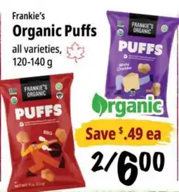 Farm Boy Frankie's Organic Puffs offer