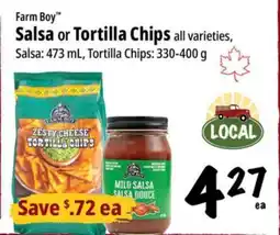 Farm Boy Farm Boy Salsa or Tortilla Chips offer