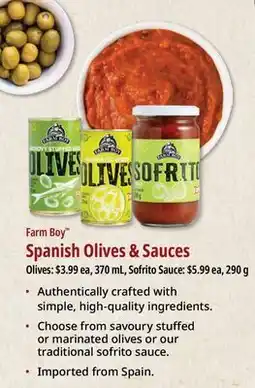 Farm Boy Farm Boy Spanish Olives & Sauces offer