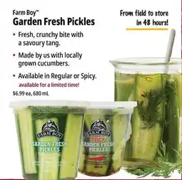 Farm Boy Farm Boy Garden Fresh Pickles offer