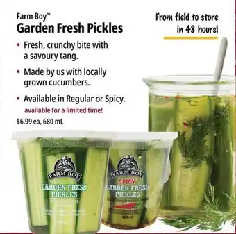 Farm Boy Farm Boy Garden Fresh Pickles offer