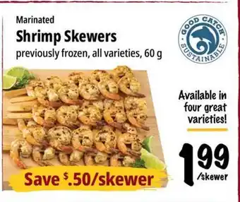 Farm Boy Marinated Shrimp Skewers offer