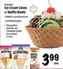 Farm Boy Farm Boy Ice Cream Cones or Waffle Bowls offer
