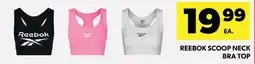 Real Canadian Superstore REEBOK SCOOP NECK BRA TOP offer