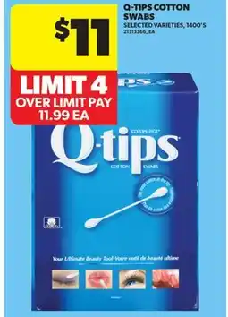 Real Canadian Superstore Q-TIPS COTTON SWABS, 1400'S offer