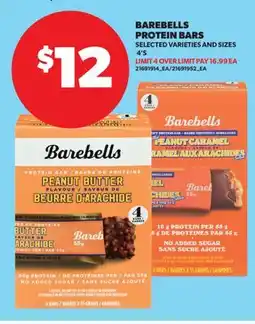 Real Canadian Superstore BAREBELLS PROTEIN BARS, 4' S offer