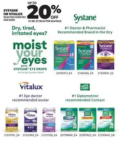 Real Canadian Superstore SYSTANE OR VITALUX offer