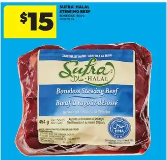 Real Canadian Superstore SUFRA HALAL STEWING BEEF offer