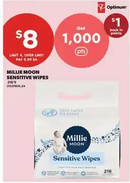 Real Canadian Superstore MILLIE MOON SENSITIVE WIPES, 216'S offer