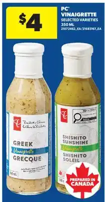 Real Canadian Superstore PC VINAIGRETTE offer