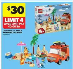 Real Canadian Superstore LEGO BLUEY'S BEACH AND FAMILY CAR TRIP offer